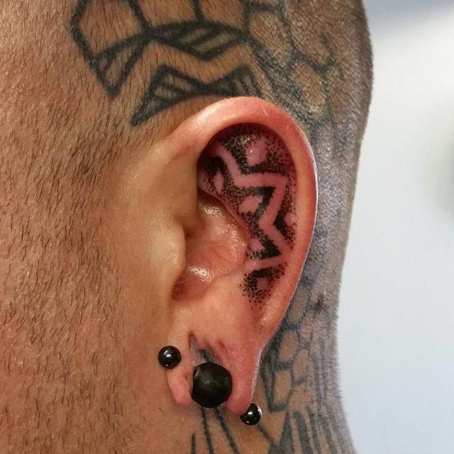 Ear Cartilage Tattoo Best Tattoo Ideas Gallery