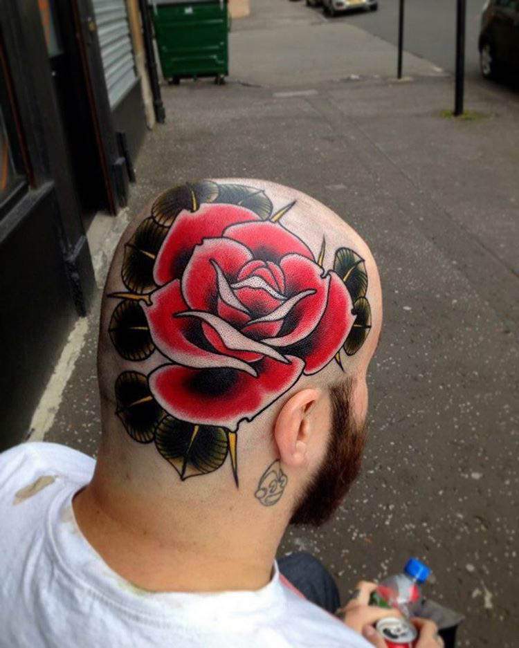 Rose Head Tattoo - Best Tattoo Ideas Gallery