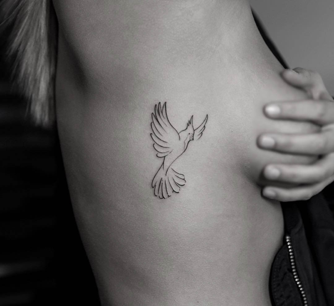 Bird Outline Tattoo Best Tattoo Ideas Gallery