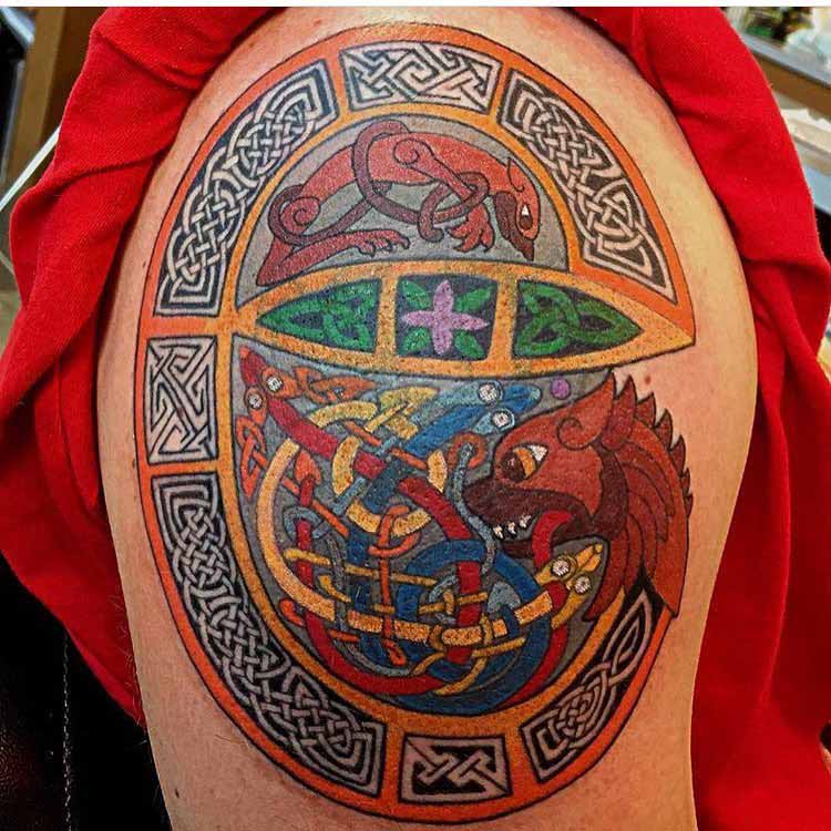 Celtic Dragon Tattoo by Scottie DeVille