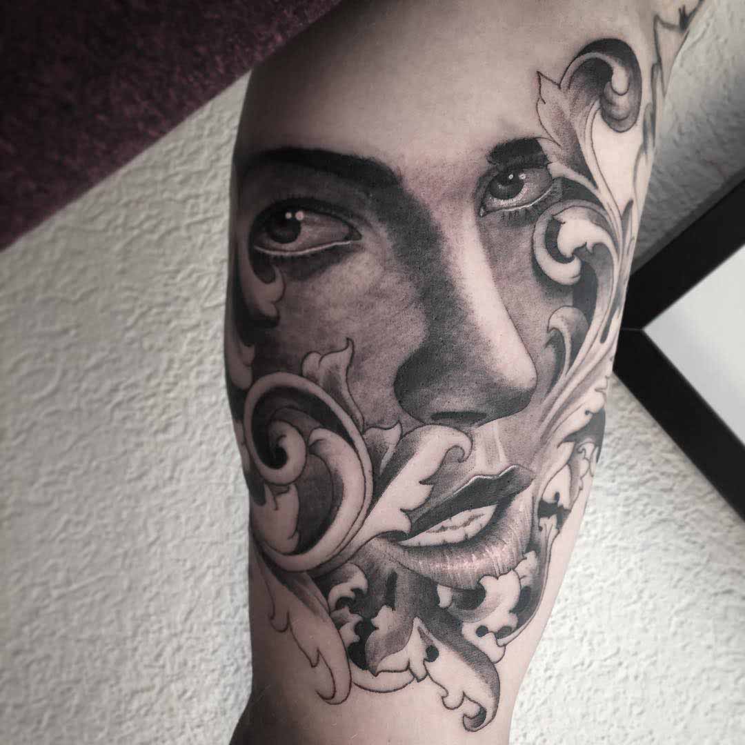 portrait tattoo baroque