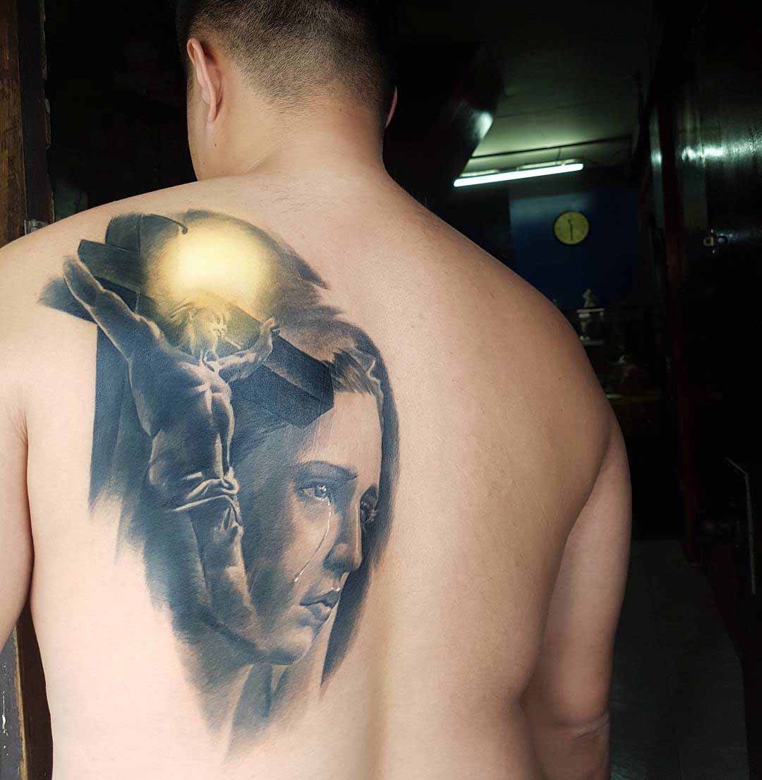 Mary and Jesus Tattoo Best Tattoo Ideas Gallery