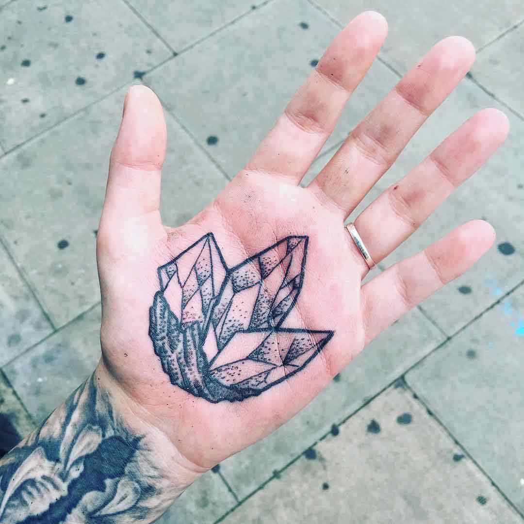 Crystal Palm Tattoo by Dean Cutabove