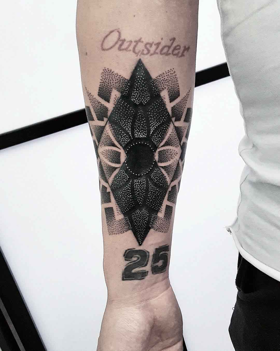arm tattoo cover-up geometry
