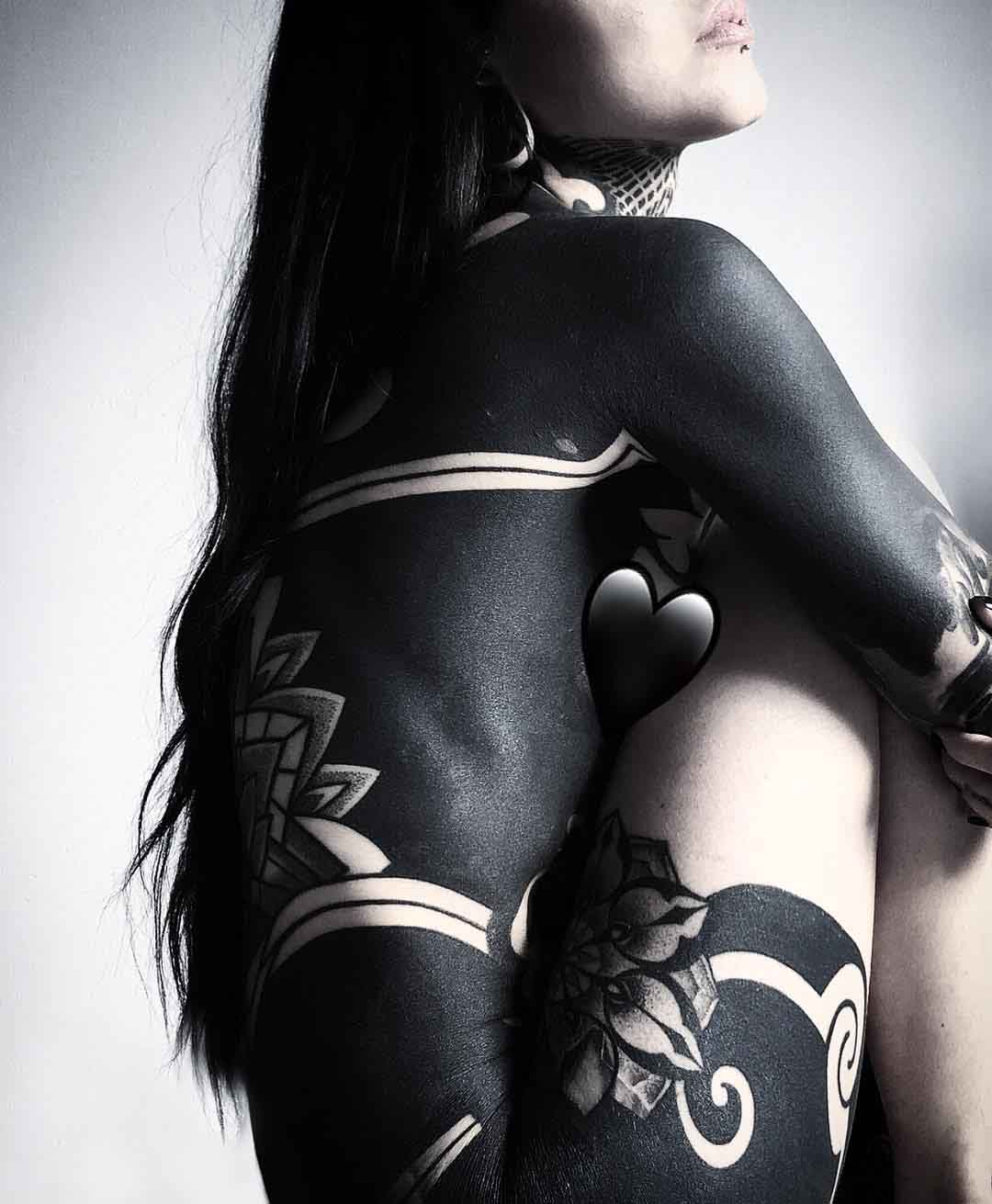 full body blackwork tattoo